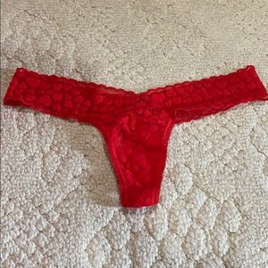 Red, Lace Victoria’s Secret Thong